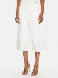 MET Kuloty M10 138PT Biały Wide Leg. Białe jeansy MET, bez wzorów, z bawełny. Za 449,99 zł.