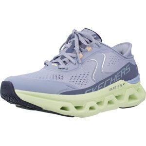 Buty SKECHERS SLIP-INS GLIDE STEP ALTUS Niebieski. Niebieskie buty sportowe Skechers, bez wzorów, z materiału, bez zapięcia, do biegania. Za 445,99 zł.