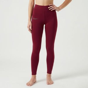 Damskie Legginsy do Jogi Elastyczne Wiśnia. Fioletowe legginsy LEGEA, bez wzorów, z bawełny, z podwyższonym stanem, długie. Za 64,00 zł.