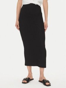 ONLY Spódnica ołówkowa Emma 15323730 Czarny Slim Fit. Czarne spódnice ONLY, l, bez wzorów, z syntetyku. Za 89,99 zł.