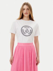 JOOP! T-Shirt 58 252JE58Tonia 30046219 Biały Regular Fit. Białe t-shirty JOOP!, bez wzorów, z bawełny, bez kołnierzyka, bez ramiączek. Za 179,99 zł.