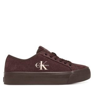 Tenisówki Calvin Klein. Czerwone trampki Calvin Klein, bez wzorów, bez zapięcia. Za 409,99 zł.
