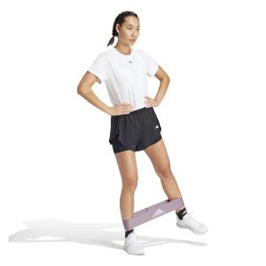 Spodenki treningowe fitness cardio damskie ADIDAS. Szorty ADIDAS, bez wzorów, sportowe. Za 199,99 zł.