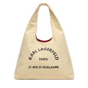 Torebka KARL LAGERFELD. Brązowe torebki klasyczne KARL LAGERFELD, bez wzorów, bez dodatków. Za 389,99 zł.