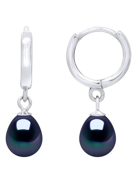 Pearl Addict Srebrne kolczyki-kreole z perłami i cyrkoniami rozmiar: onesize. Niebieskie kolczyki Pearl Addict, z cyrkonią, srebrne. Za 195,99 zł.