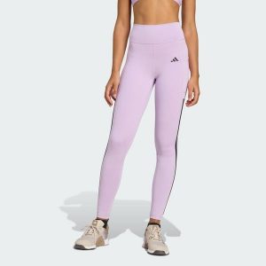 Legginsy Optime 3-Stripes Full-Length. Czerwone legginsy ADIDAS, bez wzorów, z materiału. Za 279,00 zł.