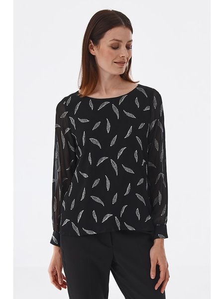 TATUUM Bluzka w kolorze czarnym ze wzorem rozmiar: 40. Białe bluzki Tatuum, bez wzorów, bez kołnierzyka, bez ramiączek. Za 117,95 zł.