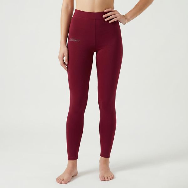 Damskie Legginsy do Jogi Elastyczne Wiśnia. Fioletowe legginsy LEGEA, bez wzorów, z bawełny, z podwyższonym stanem, długie. Za 54,90 zł.