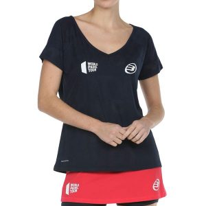 Koszulka do padla z krótkim rękawem damska Bullpadel Rapolan. Bluzki BULLPADEL, xl, bez wzorów, sportowe, bez kołnierzyka, bez ramiączek. Za 169,99 zł.