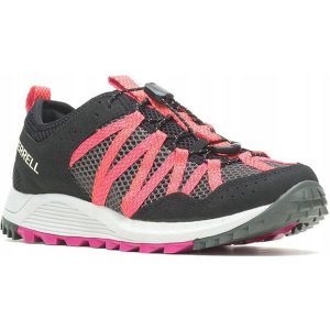 Buty trekkingowe Merrell Wildwood Aero. Czarne buty trekkingowe Merrell, bez zapięcia. Za 399,99 zł.