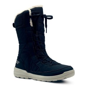Buty turystyczne śniegowce damskie Quechua SH500 Warm wodoodporne. Brązowe buty trekkingowe QUECHUA, bez zapięcia. W wyprzedaży za 169,99 zł.