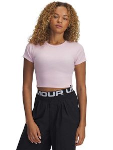 Under Armour Koszulka w kolorze jasnoróżowym rozmiar: L. Różowe bluzki Under Armour, l, bez wzorów, bez kołnierzyka, bez ramiączek. Za 83,62 zł.
