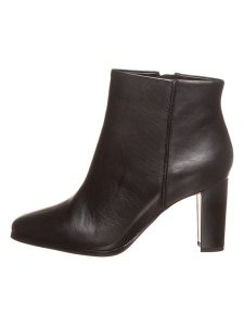 Clarks Skórzane botki "Kaylin Fern" w kolorze czarnym rozmiar: 41. Czarne botki Clarks, bez wzorów, bez obcasa, bez zapięcia. Za 201,35 zł.