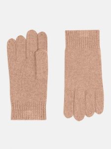 Perfect Cashmere Kaszmirowe rękawiczki "Hailey" w kolorze karmelowym rozmiar: onesize. Brązowe rękawiczki Perfect Cashmere, bez wzorów, z kaszmiru. Za 121,99 zł.