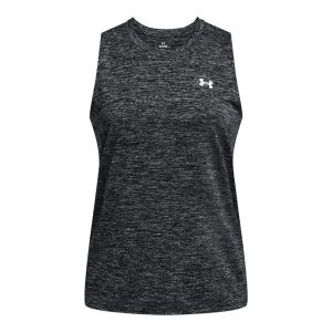 Damski tank top Under Armour Tech™ Twist. Białe topy Under Armour, bez wzorów, sportowe, bez kołnierzyka, bez ramiączek. Za 179,50 zł.