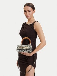 Just Cavalli Torebka 80RA4BD1 ZSD84 Szary. Szare torebki klasyczne Just Cavalli, bez wzorów, ze skóry, bez dodatków. Za 435,99 zł.