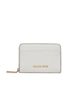 MICHAEL Michael Kors Portfel 32T4GJ6Z5L Biały. Białe portfele MICHAEL Michael Kors, bez wzorów, ze skóry. Za 239,99 zł.