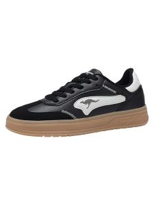 Kangaroos Sneakersy "K-GW Heaven OG" w kolorze czarno-białym rozmiar: 40. Białe trampki KangaROOS, bez wzorów, bez zapięcia. Za 154,43 zł.