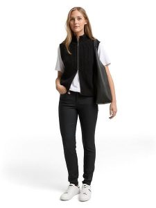 Tom Tailor Dżinsy - Skinny fit - w kolorze czarnym rozmiar: W30/L32. Czarne jeansy Tom Tailor, z aplikacjami, ze skóry, z podwyższonym stanem. Za 96,60 zł.