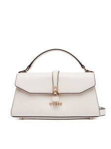 Guess Torebka Queensland HWVG96 55200 Écru. Torebki klasyczne Guess, z aplikacjami, ze skóry, bez dodatków. Za 399,99 zł.