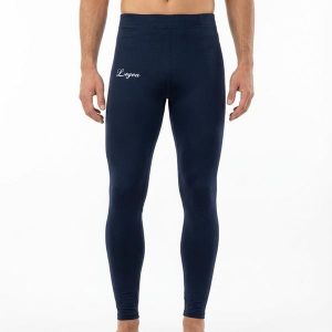 Damskie Legginsy Treningowe 3/4 Niebieskie. Niebieskie legginsy LEGEA, bez wzorów, z bawełny, z podwyższonym stanem, długie. Za 48,00 zł.