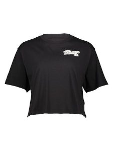 Puma Koszulka "Script" w kolorze czarnym rozmiar: L. Czarne bluzki Puma, l, bez wzorów, z bawełny, bez kołnierzyka, bez ramiączek. Za 70,45 zł.