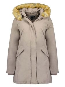 Canadian Peak Parka "Dinastipeak" w kolorze beżowym rozmiar: M. Brązowe płaszcze Canadian Peak, m, bez wzorów, bez kaptura. Za 233,33 zł.