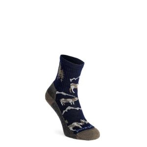 Skarpety merino Smartwool Everyday Horns Clash Crew Socks. Niebieskie skarpetki Smartwool, bez wzorów. Za 92,99 zł.