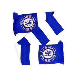 Szalik Chelsea Londyn - pasiak - licencjonowany. Niebieskie szaliki CHELSEA, bez wzorów. Za 119,90 zł.
