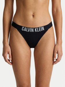 Calvin Klein Swimwear Dół od bikini LV00Q61218 Czarny. Czarne bikini Calvin Klein Swimwear, bez wzorów, z syntetyku. Za 189,99 zł.
