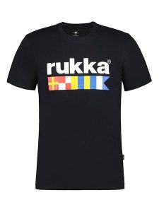Rukka Koszulka "Valkoja" w kolorze czarnym rozmiar: S. Czarne bluzki Rukka, s, bez wzorów, bez kołnierzyka, bez ramiączek. Za 48,50 zł.