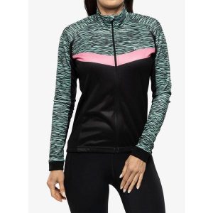 Bluza rowerowa damska Protest Prtalmonds Cycling Jacket Long Sleeves. Czarne kurtki Protest, bez wzorów, bez kaptura. Za 425,50 zł.