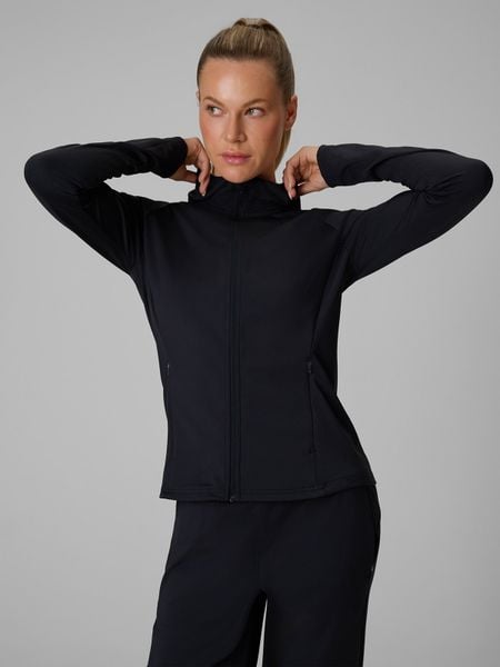 4F Bluza treningowa regular z kapturem damska - czarna S. Czarne bluzy 4f, s, bez wzorów, z kapturem. Za 199,99 zł.