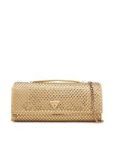 Guess Torebka Tasmin Mini HWRG9 931710 Złoty. Żółte torebki wieczorowe Guess, z aplikacjami, z materiału, bez dodatków. Za 659,99 zł.