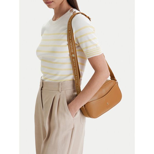 Torebka Beverly Hills Polo Club. Brązowe listonoszki Beverly Hills Polo Club, bez wzorów, bez dodatków. Za 199,99 zł.