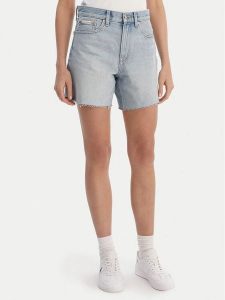 Calvin Klein Jeans Szorty jeansowe LV047F766G Niebieski Relaxed Fit. Niebieskie szorty Calvin Klein Jeans, bez wzorów, z jeansu. Za 339,99 zł.