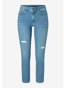 More & More Dżinsy - Skinny fit - w kolorze błękitnym rozmiar: 40. Niebieskie jeansy More & More, z aplikacjami, ze skóry. Za 118,84 zł.