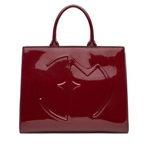 Torebka Eva Minge. Czerwone torebki klasyczne Eva Minge, bez wzorów, bez dodatków. Za 239,99 zł.