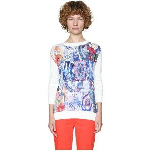 Desigual Panie Sweter Jers Davao Filipiny 18swjfai 1000 (Rozmiar Xl). Swetry klasyczne marki Desigual. W wyprzedaży za 178,00 zł.