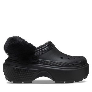 Klapki Crocs. Czarne klapki Crocs, bez wzorów, bez obcasa. Za 369,99 zł.