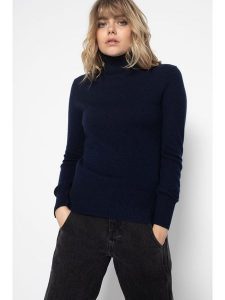 Perfect Cashmere Kaszmirowy golf "Tracy" w kolorze granatowym rozmiar: L. Niebieskie golfy Perfect Cashmere, bez wzorów, z kaszmiru. Za 220,12 zł.