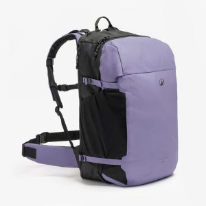Plecak trekkingowy Travel 500 40 litrów Organizer. Czarne plecaki FORCLAZ. Za 219,99 zł.