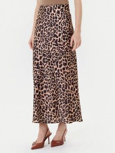 Guess Spódnica midi W5YD55 WF1T2 Brązowy Regular Fit. Brązowe spódnice Guess, xs, z aplikacjami, z syntetyku, midi. Za 379,99 zł.