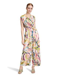 Vera Mont Kombinezon w kolorze kremowo-pomarańczowym rozmiar: 36. Brązowe kombinezony Vera Mont, bez wzorów, bez kołnierzyka, bez ramiączek. Za 195,99 zł.