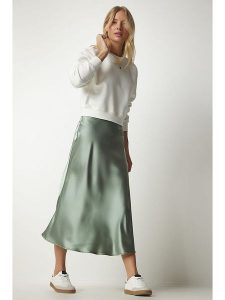 Happiness Istanbul Spódnica w kolorze zielonym rozmiar: 40. Zielone spódnice Happiness Istanbul, na co dzień, bez wzorów, maxi. Za 61,75 zł.