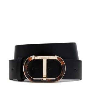 Pasek Damski TWINSET. Czarne paski Twinset, bez wzorów. Za 249,99 zł.