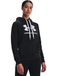 Under Armour Bluza w kolorze czarnym rozmiar: S. Białe bluzy Under Armour, s, bez wzorów, z kapturem. Za 114,17 zł.