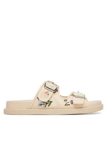 Aldo Klapki Bohochic 14295665 Beżowy. Brązowe klapki ALDO, bez wzorów, z materiału, bez obcasa. Za 211,99 zł.
