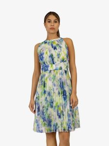 APART Sukienka w kolorze zielono-niebieskim rozmiar: 46. Niebieskie sukienki Apart, bez wzorów, bez kołnierzyka, bez ramiączek, mini. Za 179,22 zł.