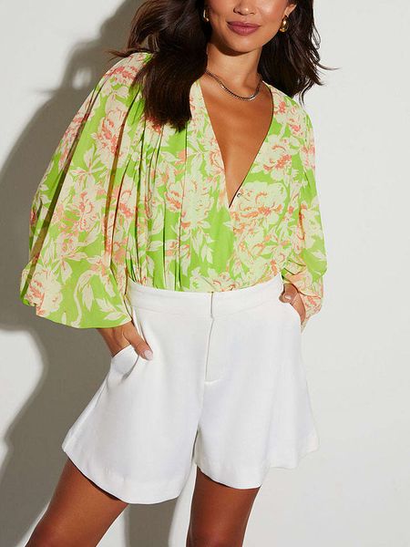 LA Angels Bluzka w kolorze zielonym rozmiar: M. Zielone bluzki LA Angels, m, bez wzorów, bez kołnierzyka, bez ramiączek. Za 91,99 zł.